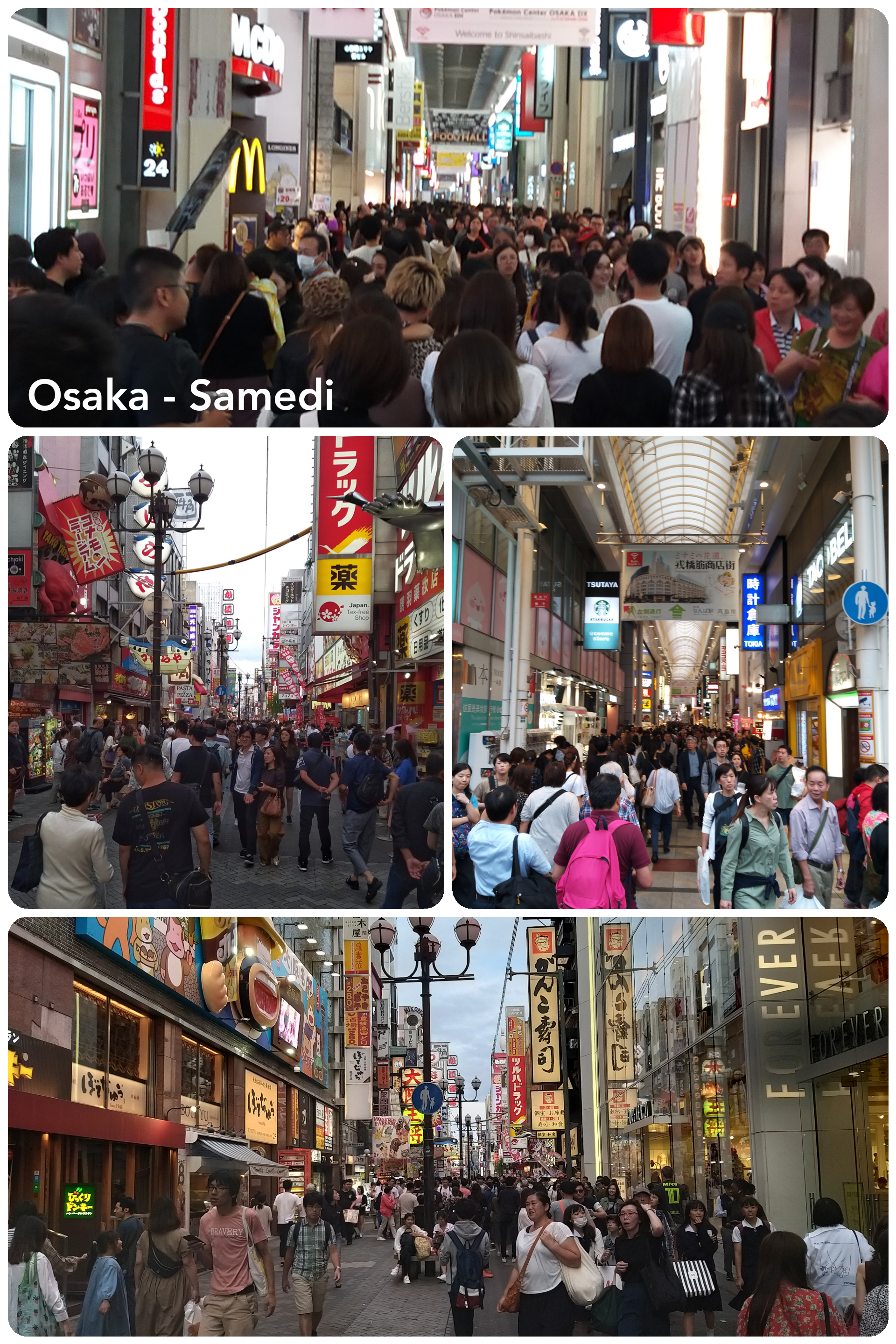 Osaka, le samedi à Dotombori