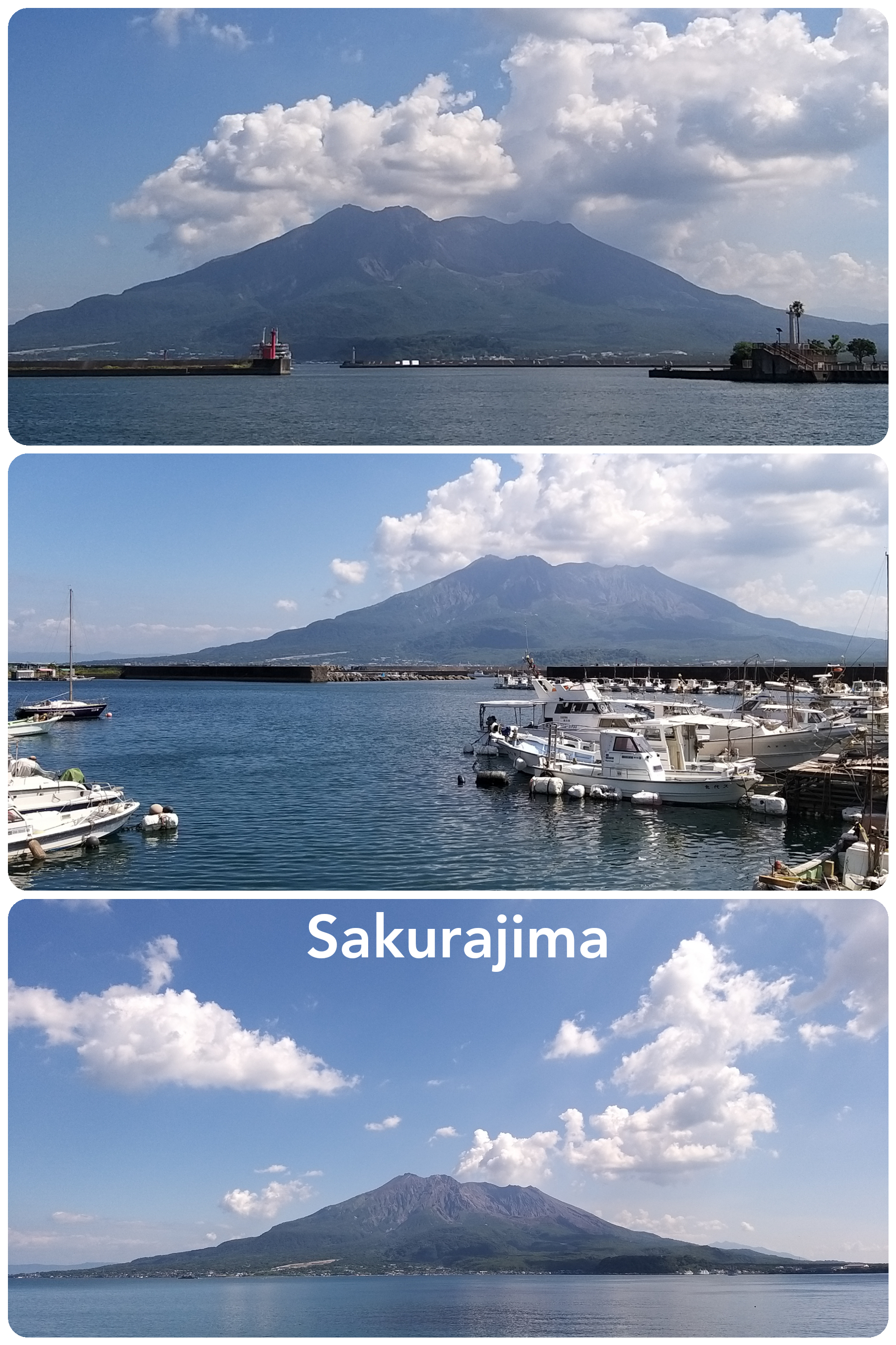 Kagoshima – un volcan qui sert de décor