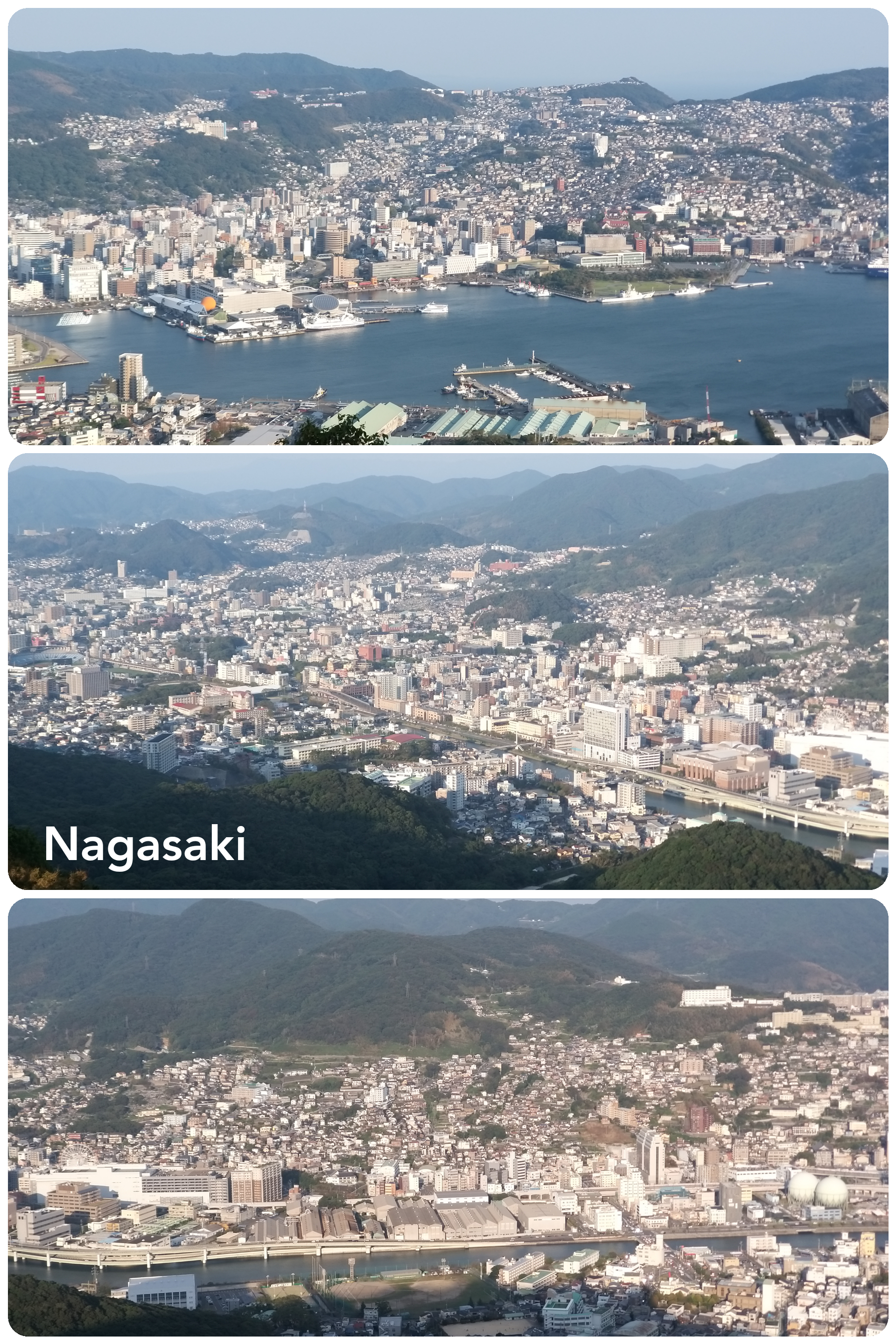 Nagasaki vue du mont Inasa